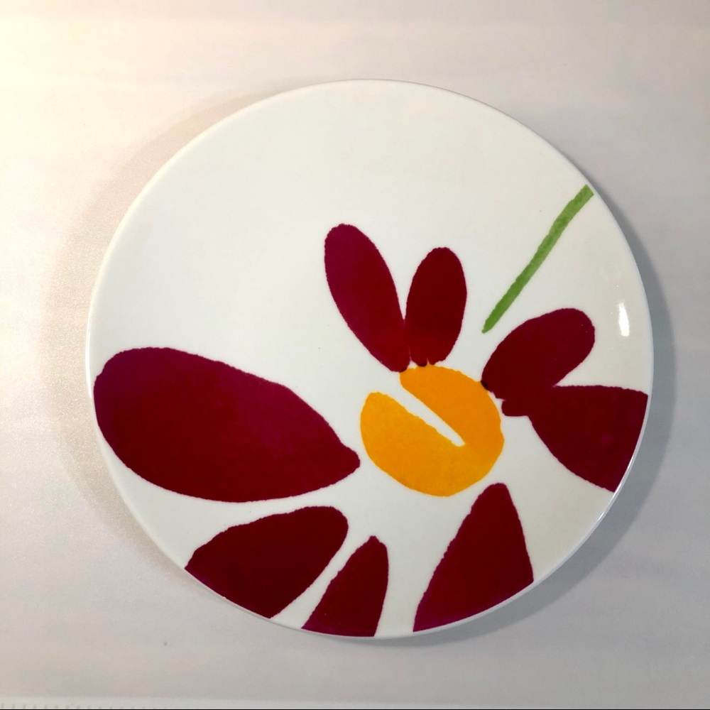 Four Pfaltzgraff Flourish 9” Salad Plates